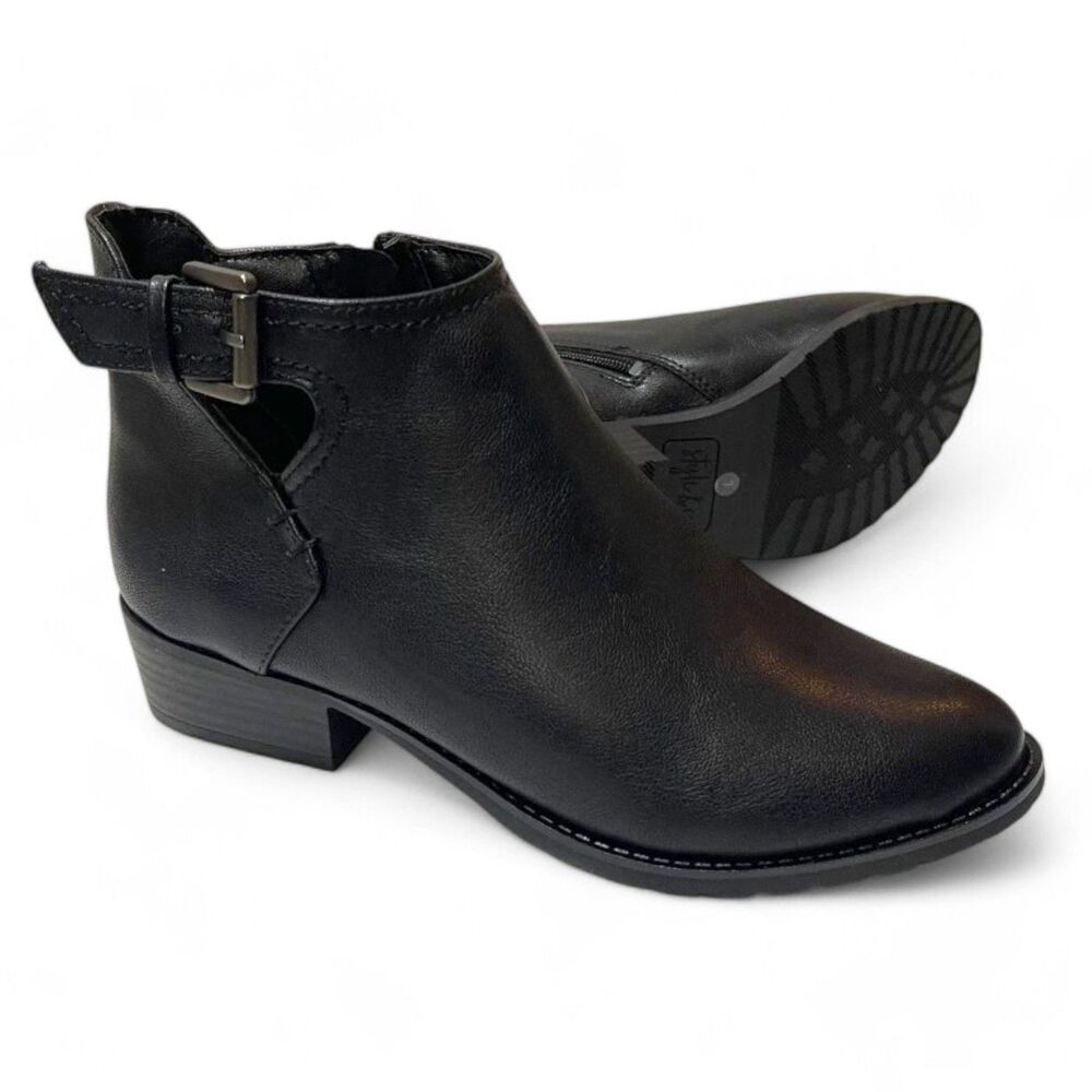 STYLE & CO. Womens Mabel Slip On Pointed Toe Black Booties, NEW! Size 7